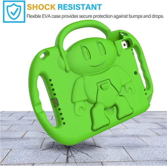 NWOT SUPLIK iPad 10.2 Case for Kids w/ Shoulder Strap & Stand - Green - Picture 4 of 11